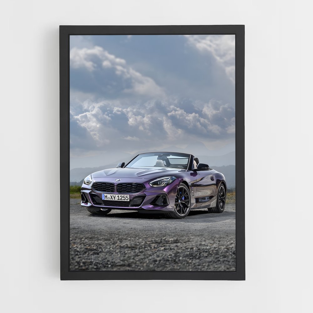 Poster Z4 sur Route Gravelée – affiche BMW (vue 2)